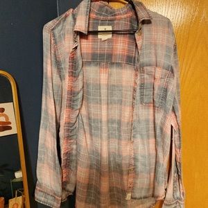 pink-y plaid shirt! super soft